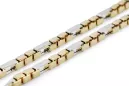 Two colors 14k Gold unique anchor chain new model Excellent! cc044yw