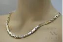 Dviejų spalvų 14k Gold unikali inkaro grandinėlė naujas modelis Puikus! cc044yw