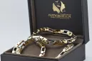 Dviejų spalvų 14k Gold unikali inkaro grandinėlė naujas modelis Puikus! cc044yw