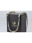 Two colors 14k Gold unique anchor chain new model Excellent! cc044yw