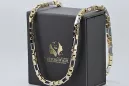 Dos colores 14k Oro único cadena de anclaje nuevo modelo Excelente! cc044yw