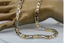 Two colors 14k Gold unique anchor chain new model Excellent! cc044yw