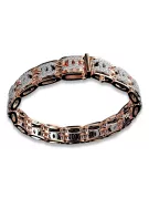 14k Yellow White Gold Bracelet with Cubic Zirconias cgcfb001yw