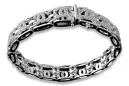 Pulsera de oro amarillo y blanco de 14 k con circonitas cúbicas cgcfb001yw