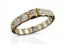 14k Yellow White Gold Bracelet with Cubic Zirconias cgcfb001yw