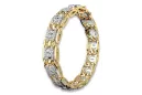 Armband aus 14 Karat Gelb-Weißgold mit Zirkonia cgcfb001yw