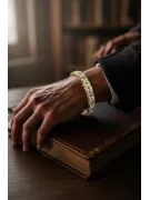 Armband aus 14 Karat Gelb-Weißgold mit Zirkonia cgcfb001yw