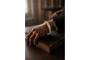 Armband aus 14 Karat Gelb-Weißgold mit Zirkonia cgcfb001yw