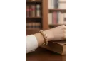 14k Yellow White Gold Bracelet with Cubic Zirconias cgcfb001yw