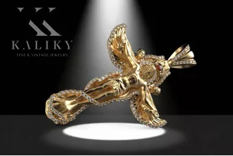 Žalio 14k aukso ikonas cgpj005y