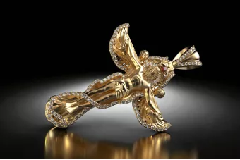 Pendentif d'or ★ https://zlotychlopak.pl/fr/ ★ échantillon d'or 585 333 bas prix