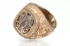 Rose pink 14k gold 585 Men's Alexandrite signet ring vsc035r Russian Soviet Vintage style