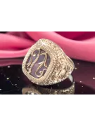 Rose pink 14k gold 585 Men's Alexandrite signet ring vsc035r Russian Soviet Vintage style