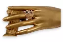 Rose pink 14k gold 585 Men's Alexandrite signet ring vsc035r Russian Soviet Vintage style