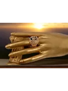 Rose pink 14k gold 585 Men's Alexandrite signet ring vsc035r Russian Soviet Vintage style