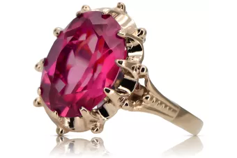Ruby Original Vintage 14K Rose Gold Ring Vintage vrc079r