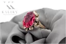 Ruby Original Vintage 14K Rose Gold Ring Vintage vrc079r