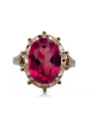 Ruby Original Vintage 14K Rose Gold Ring Vintage vrc079r