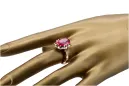 Ruby Original Vintage 14K Rose Gold Ring Vintage vrc079r