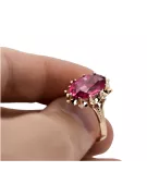 Ruby Original Vintage 14K Rose Gold Ring Vintage vrc079r