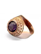 Vintage rose pink pink 14k gold 585 Men's Ruby Alexandrite signet ring Vintage vsc005