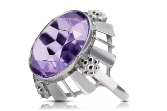 Rus sovietic a crescut 14k 585 aur Alexandrite Ruby Emerald Sapphire Zircon inel vrc014