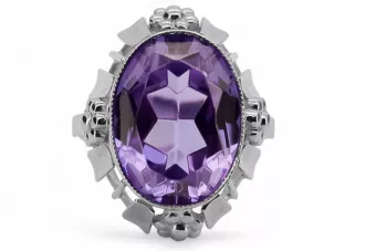 Rus sovietic a crescut 14k 585 aur Alexandrite Ruby Emerald Sapphire Zircon inel vrc014