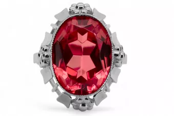 Ring Vintage Ruby Sterling silver 925 vrc043s