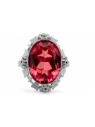 Ring Vintage Ruby Sterling silver 925 vrc043s