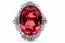 Ring Vintage Ruby Sterling silver 925 vrc043s