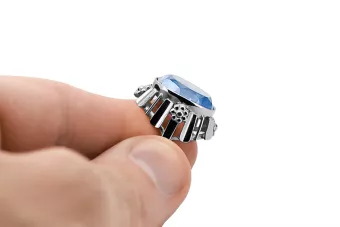 Аквамарин Стерлінгове срібло 925 Каблучка Вінтаж вироби vrc043s