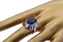925 Silver Sapphire Vintage Ring Unikátní VRC043S