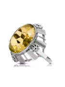 Inel Stil Vintage Peridot galben Lira sterlină de argint 925 vrc043s