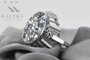 Zircon Argent sterling 925 Anneau Vintage vrc043s