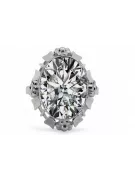 Zircon Lira sterlină de argint 925 Inel Vintage bijuterii vrc043s