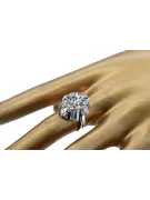 Ring Cubic Zirconia 925 Silver Vintage VRC043s