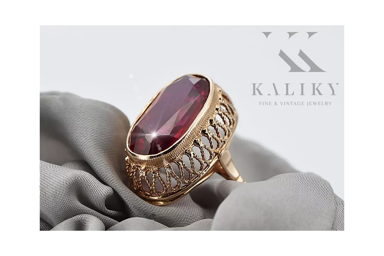 Russian Soviet rose 14k 585 gold Alexandrite Ruby Emerald Sapphire Zircon ring vrc014 Russian Soviet rose 14k 585 gold Alexandrite Ruby Emerald Sapphire Zircon ring vrc014