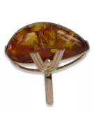 Rusă a crescut sovietic roz URSS roșu 585 583 inel de chihlimbar de aur vrab040