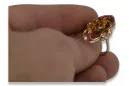 Русская роза Советский розовый СССР красный 585 583 золото янтарное кольцо vrab010