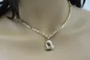 Mother of God medallion & Corda Figaro 14k gold chain pm004y14&cc004y50