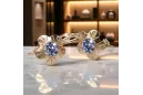 Rose pink 14k 585 gold alexandrite earrings vec028r Vintage Russian Soviet style