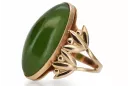 Russian rose Soviet pink USSR red 585 583 gold amber ring vrab004