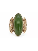 Rose russe rose soviétique rouge 585 583 or amber ring vrab004