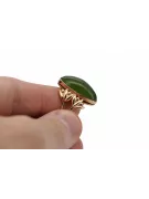 Russische Rose Sowjetrosa UdSSR rot 585 583 gold amber ring vrab004