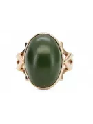Rose russe rose soviétique rouge 585 583 or amber ring vrab004