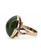Rose russe rose soviétique rouge 585 583 or amber ring vrab004
