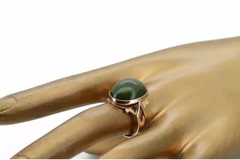 Trandafir rusesc roz sovietic roșu URSS 585 583 aur chihlimbar inel vrab004