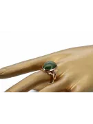 Russian rose Soviet pink USSR red 585 583 gold amber ring vrab004