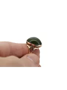 Russian rose Soviet pink USSR red 585 583 gold amber ring vrab004