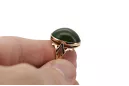 Russian rose Soviet pink USSR red 585 583 gold amber ring vrab004